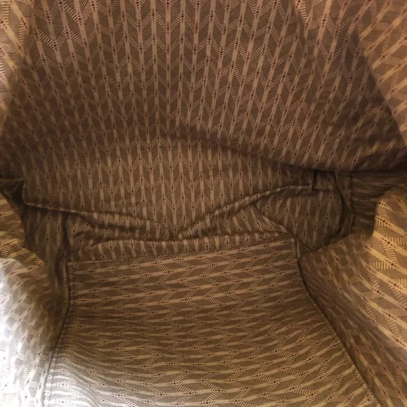 Custom Made Quilted Patchwork Brown Tote Bag - Picture 5 of 6